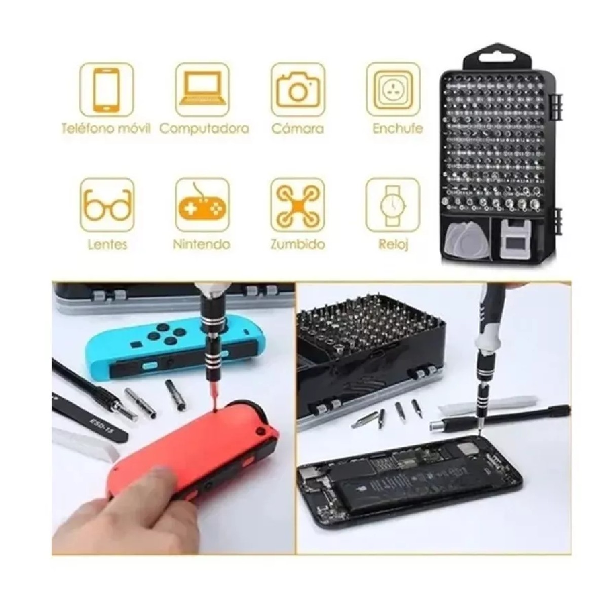Juegos De Destornilladores, Reparaci&oacute;n De Reloj De Tel&eacute;fono. image number null