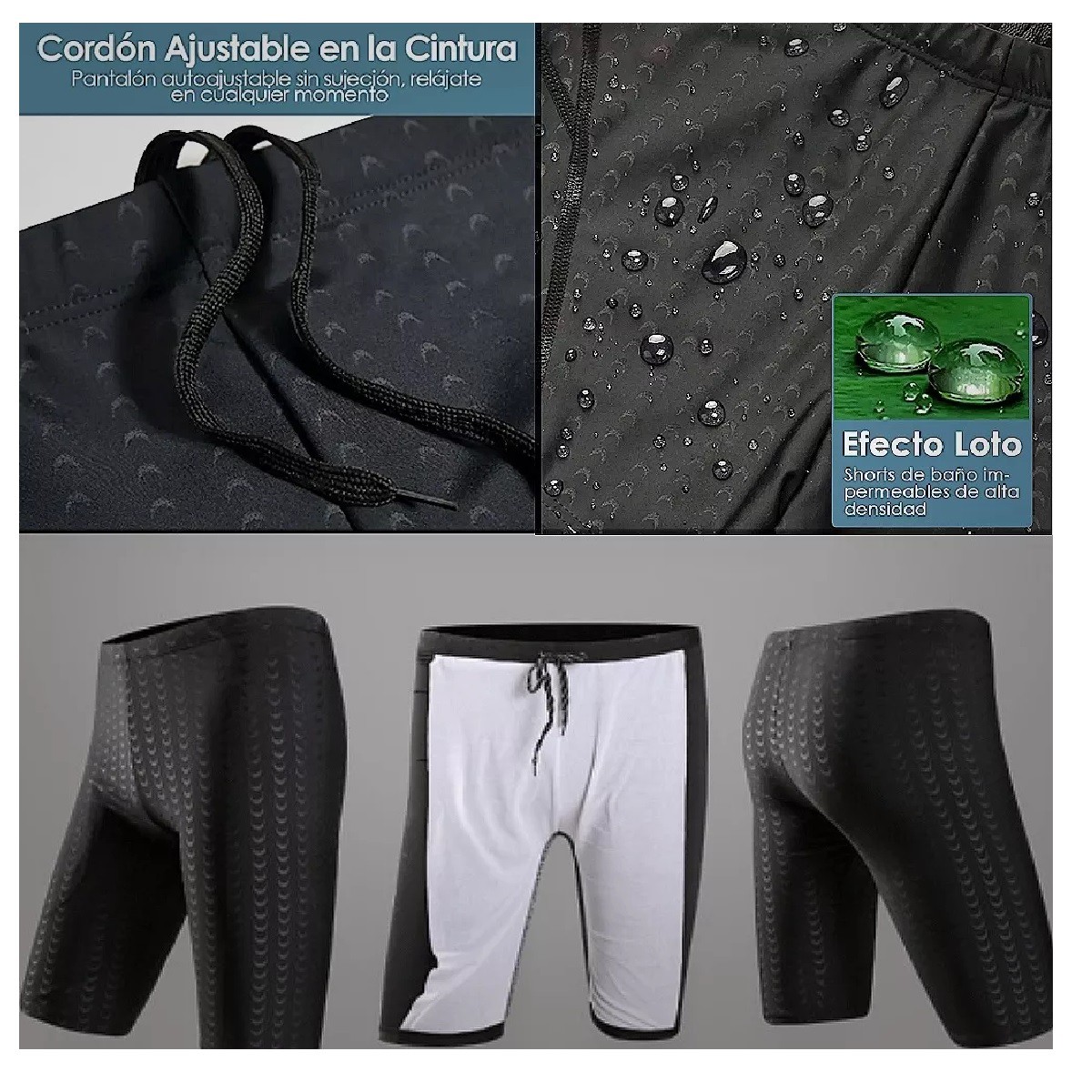 Trajes De Ba&ntilde;o Deportivo Hombre Nataci&oacute;n Y Gorro De Nataci&oacute;n 3XL image number null