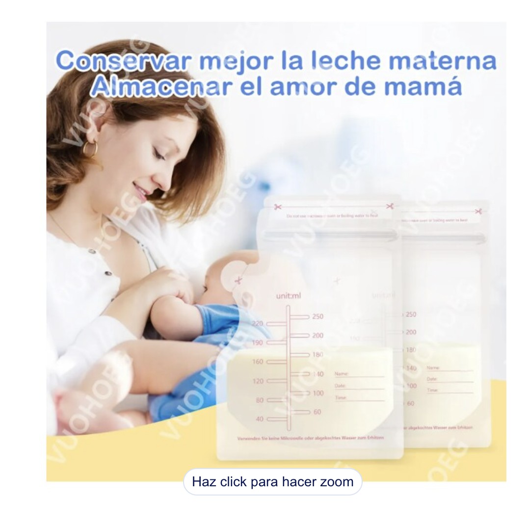 Bolsa De Almacenamiento De Leche Materna 250ml 200 Piezas Modelo Transparente image number null