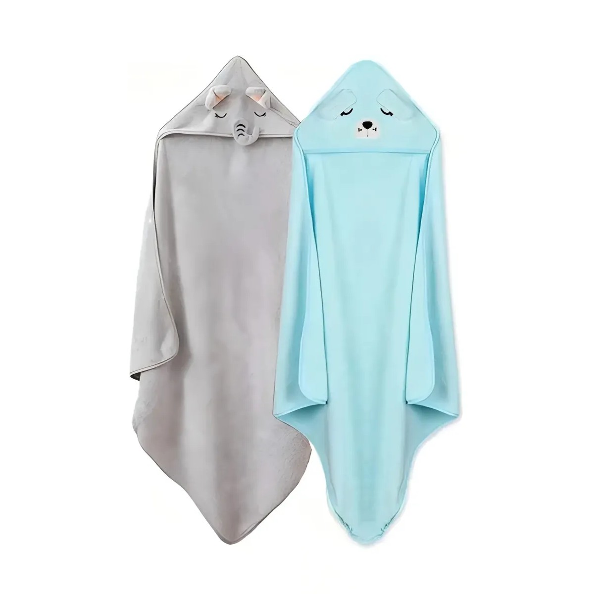 Toalla De Ba&ntilde;o Beb&eacute; Con Capucha Animales Manta Suave image number null