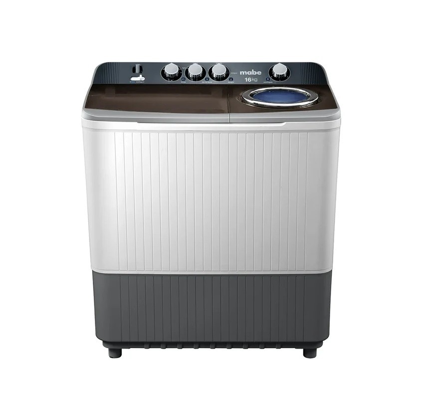 Lavadora Semiautom&aacute;tica Mabe Doble Tina 16 Kilos Blanca LMDX6124HBAB0 image number null