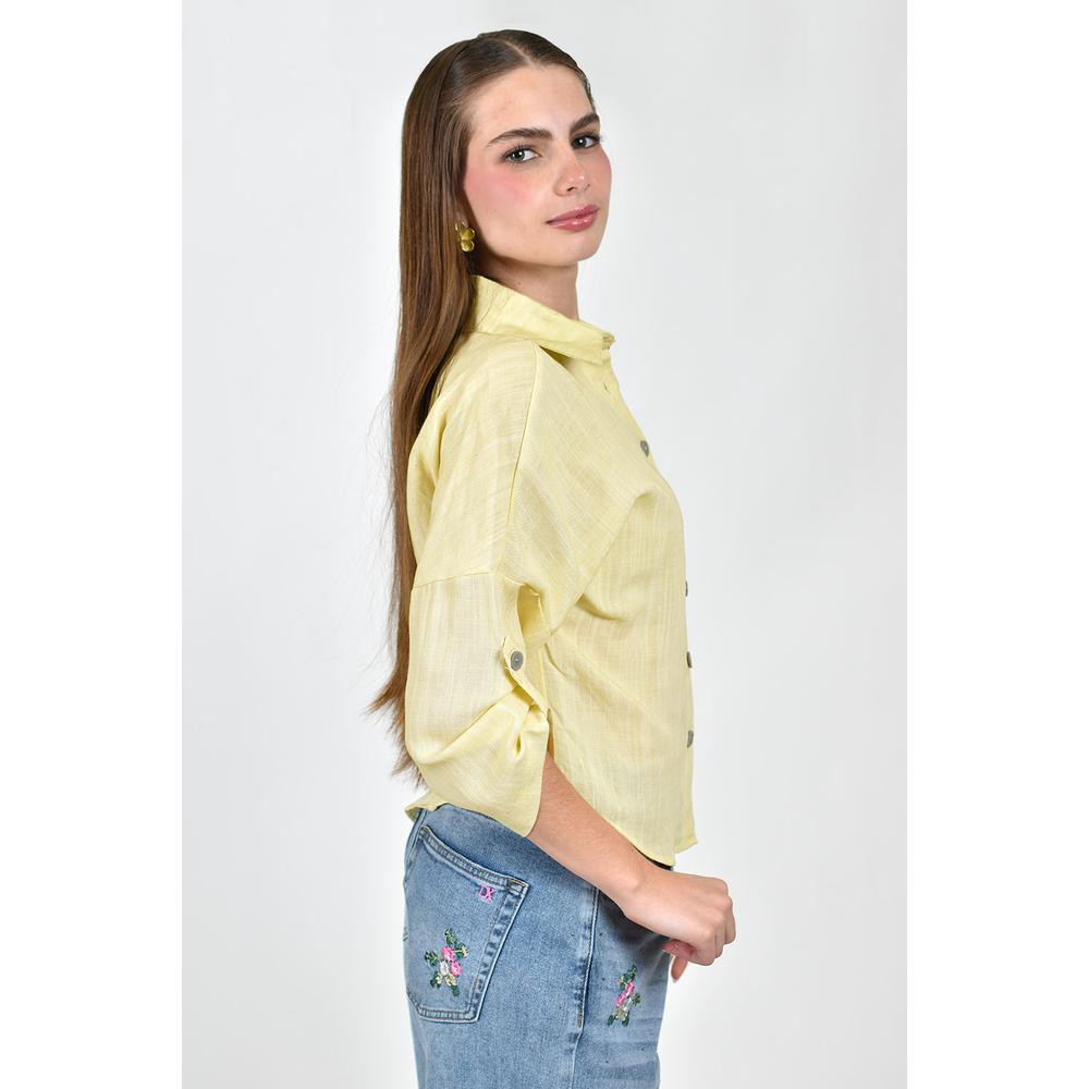Camisa de lino Roman Fashion /Juvenil, 5123 (Amarillo) image number null