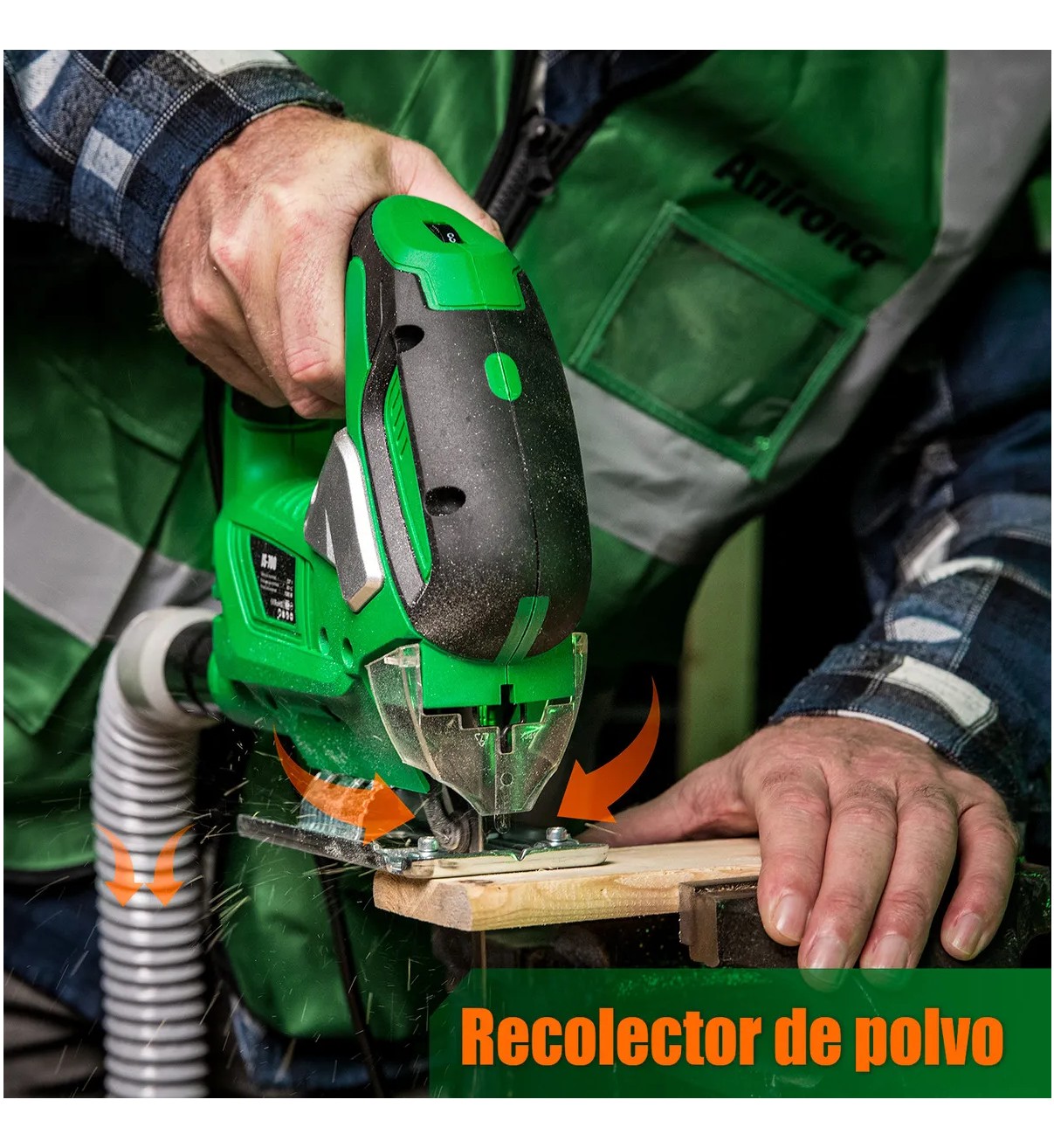 Sierra Caladora 1080 Watts 7 Velocidades Malubero Verde image number null