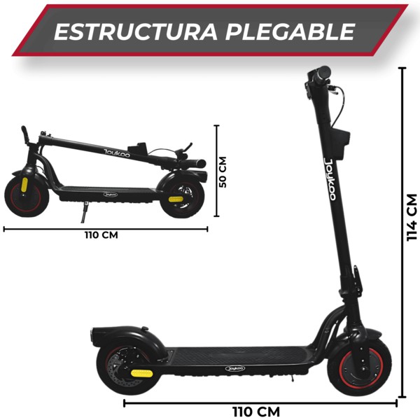 Scooter El&eacute;ctrico para Adultos 250W 25 Km/h Velocidad M&aacute;xima Llantas 8.5" Plegable con Pantalla LED Hasta 110 Kg -Negro image number null
