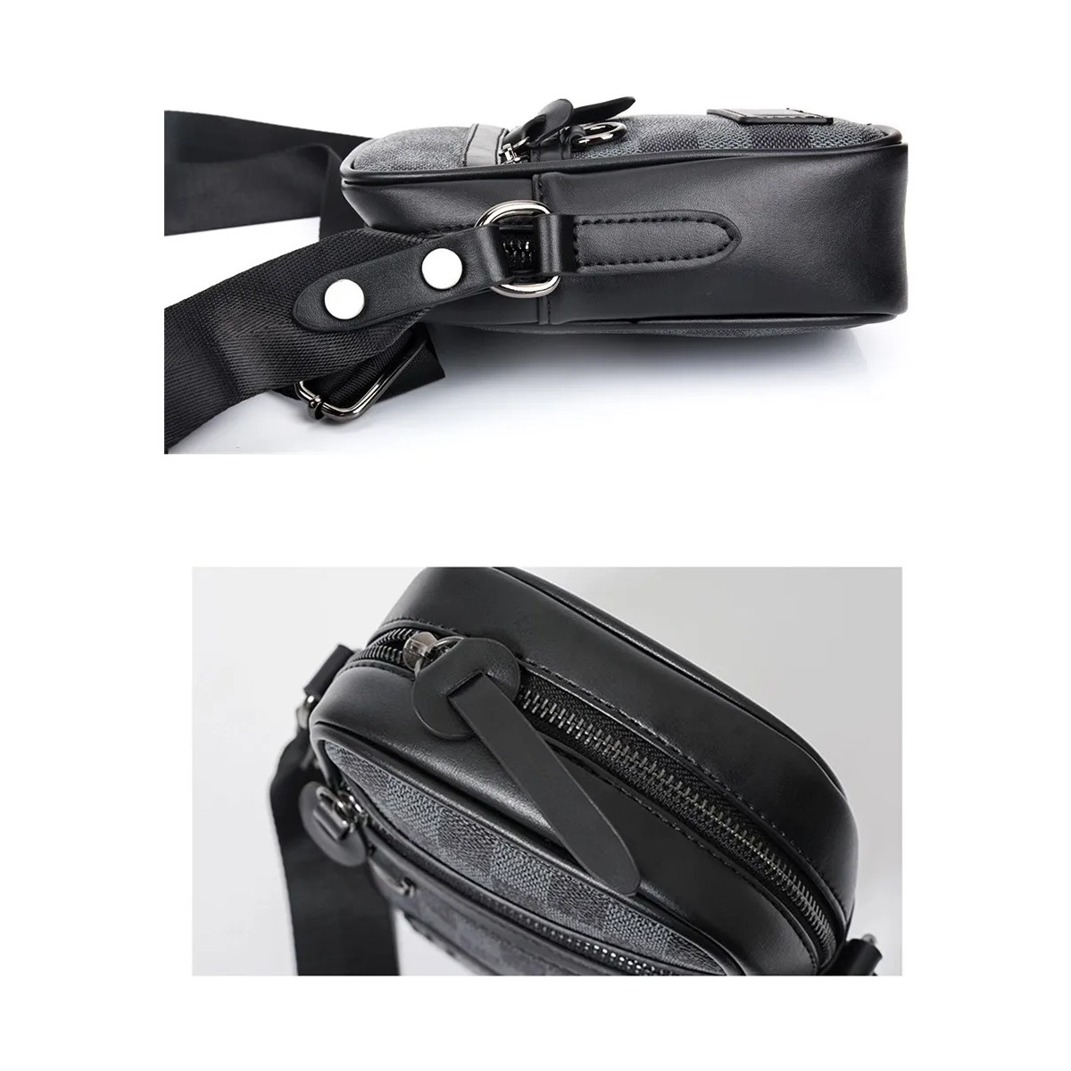 Bolsos Para Hombre Bandolera Bolsa Crossbody Moda Casual image number null