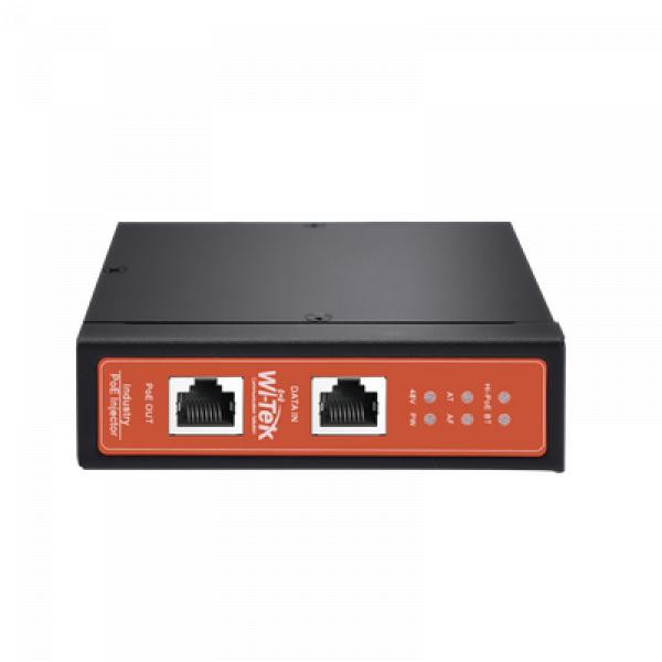 WI-TEK Inyector PoE Industrial 90W DC 12-57V Metal Riel DIN Gigabit image number null
