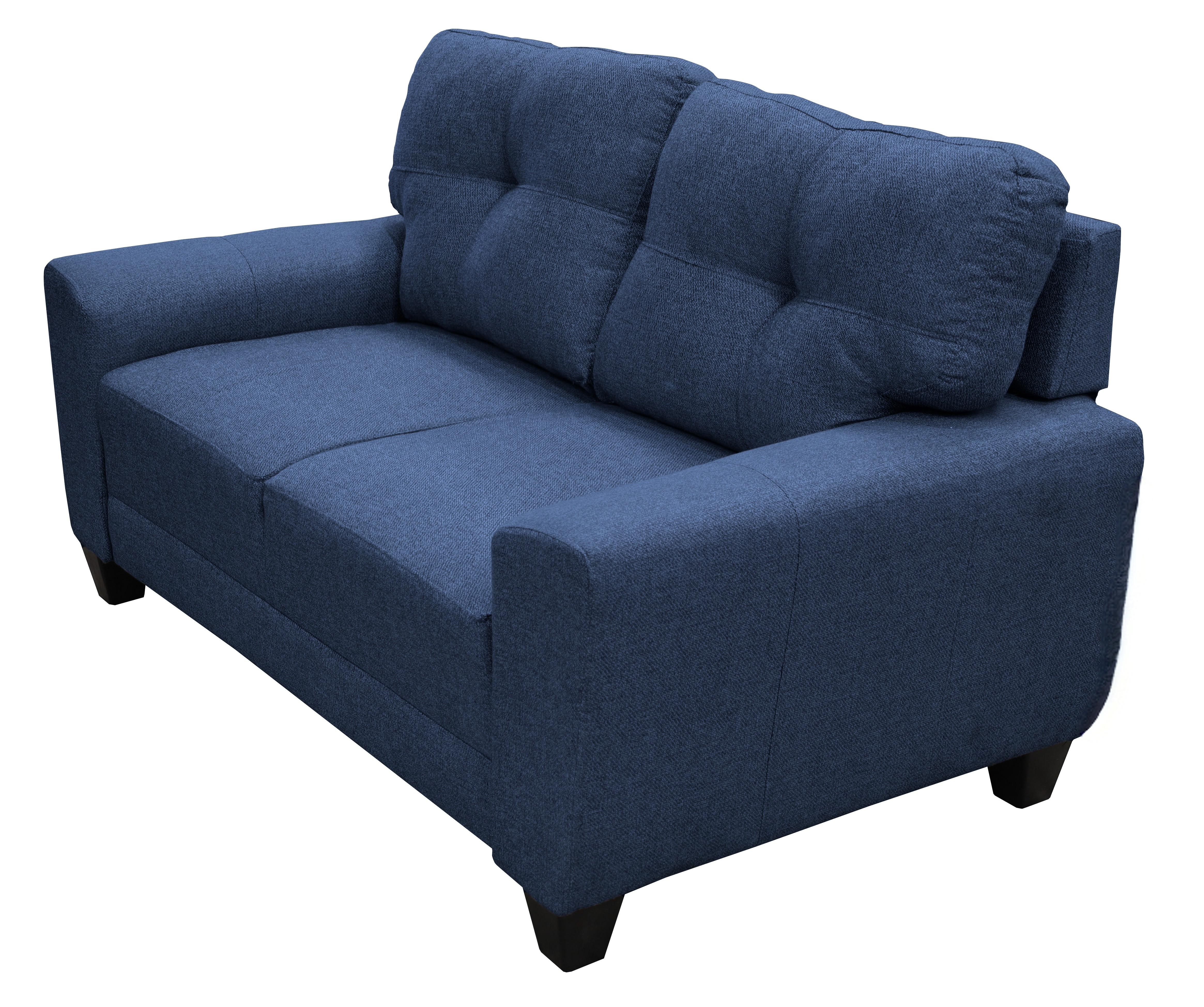 Love seat El Bazar Store Sidney Lino Azul marino 2 plazas, Modular, Moderno, Sala, Sofa image number null