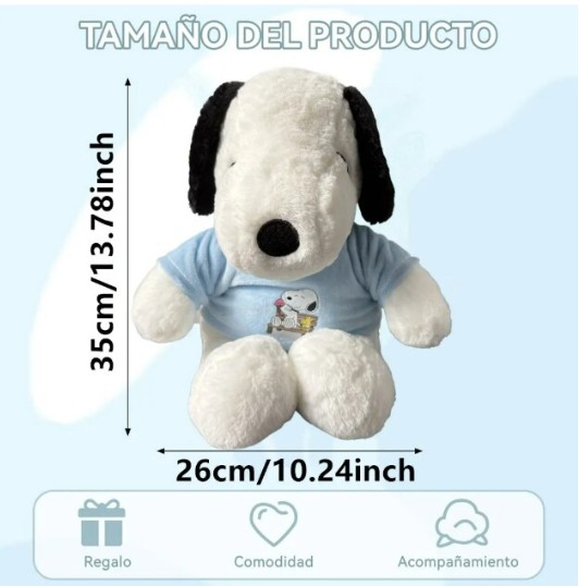 Peluche Snoopy 35cm Con Ropa Azul image number null
