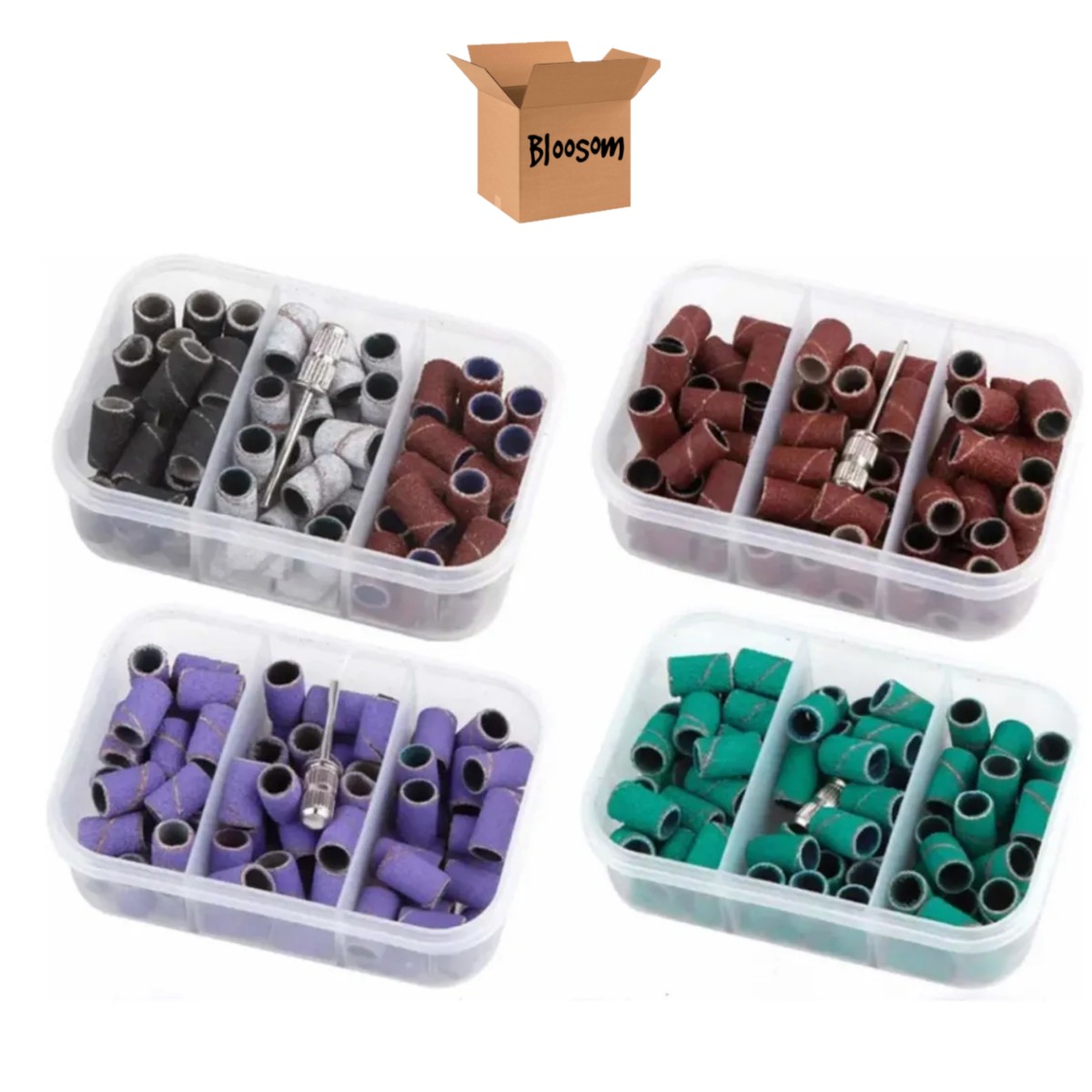 Set Barrilitos Para Driil Esmeril U&ntilde;as #80, #120, #180 Multicolor image number null
