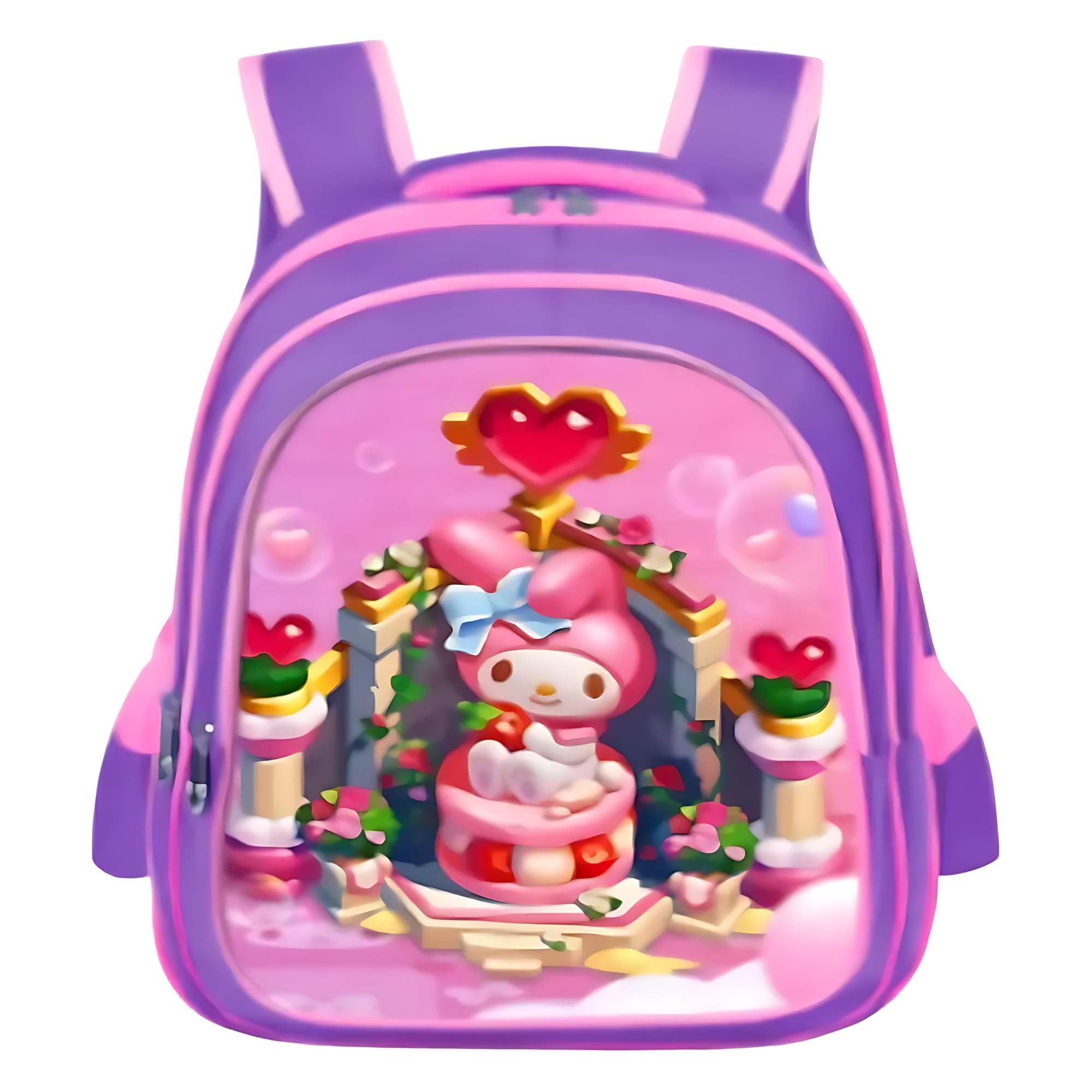 Mochila Lenticular 3d Escolar Para Ni&ntilde;os Juvenil Estudiante con dise&ntilde;o Cambiante de Kuromi image number null