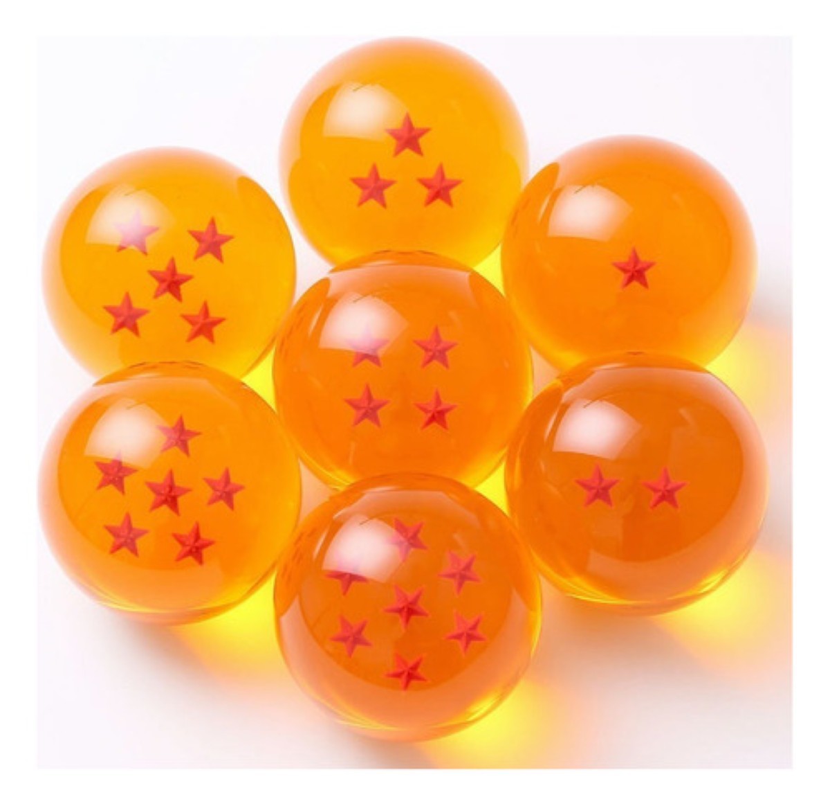 Esferas Del Drag&oacute;n Caja De 7 Esferas De Dragon Ball Z Amarillo image number null