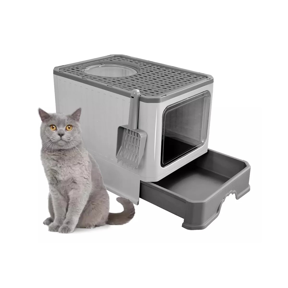 Caja De Arena Completamente Sellads Y Desodorizada P/gato image number null