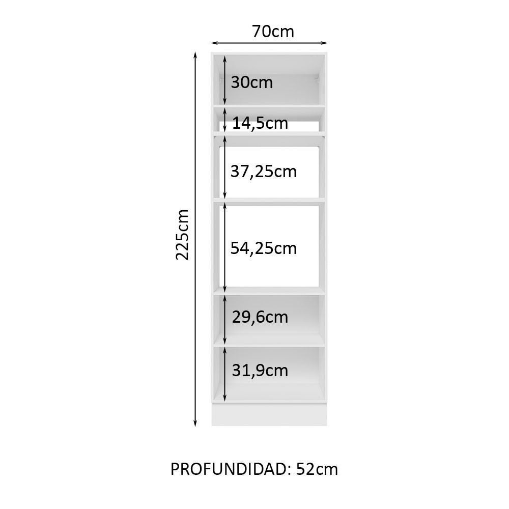 Despensero Alacena Organizador Multiuso Madesa 3 Puertas BM. image number null
