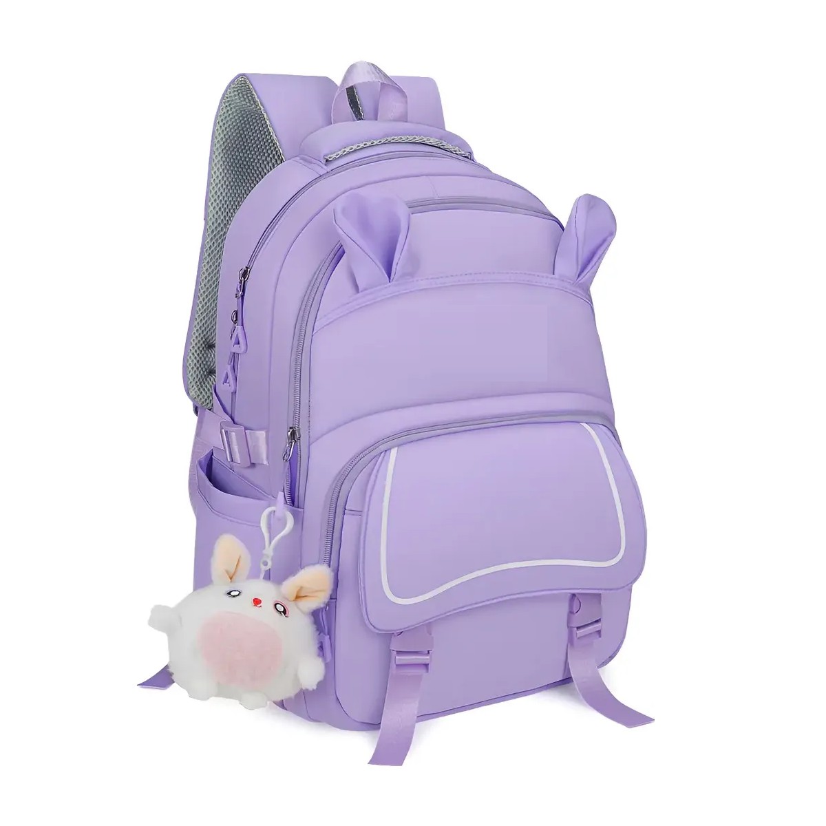 Mochila Escolar Antirrobo Backpack 30l Gran Capacidad Color Violeta image number null