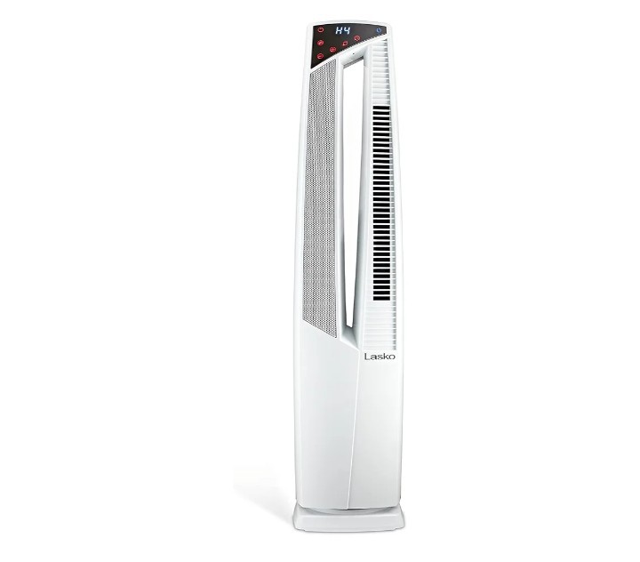 Calefactor y ventilador el&eacute;ctrico de torre oscilante port&aacute;til image number null