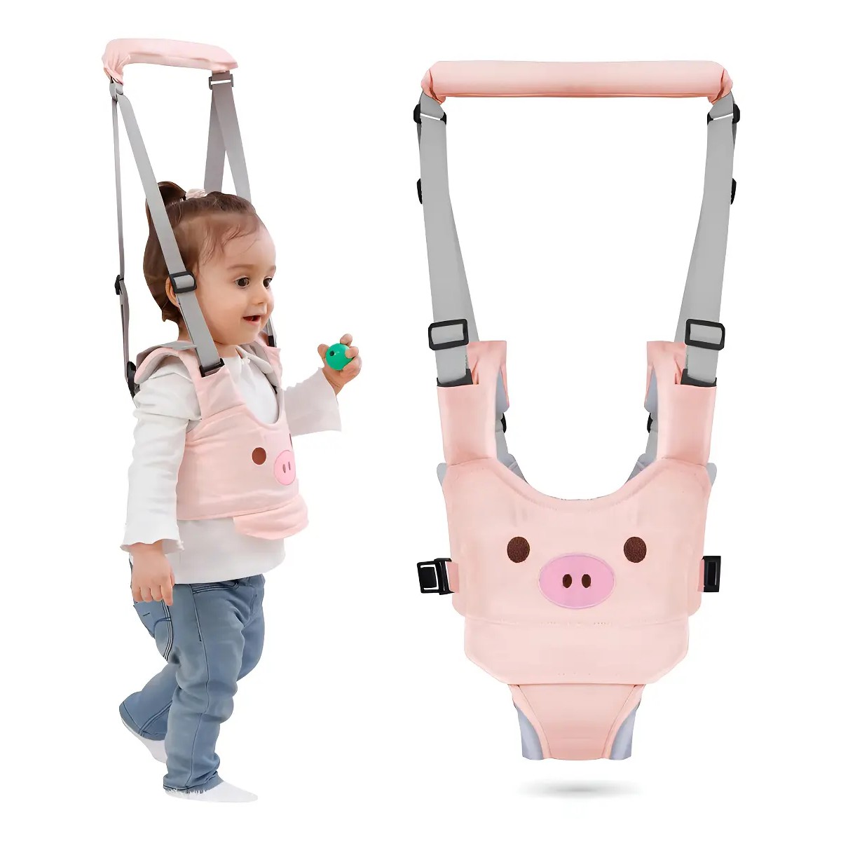 Arn&eacute;s De Seguridad Para Beb&eacute;s Para Aprender A Caminar Color Lech&oacute;n Rosa image number null