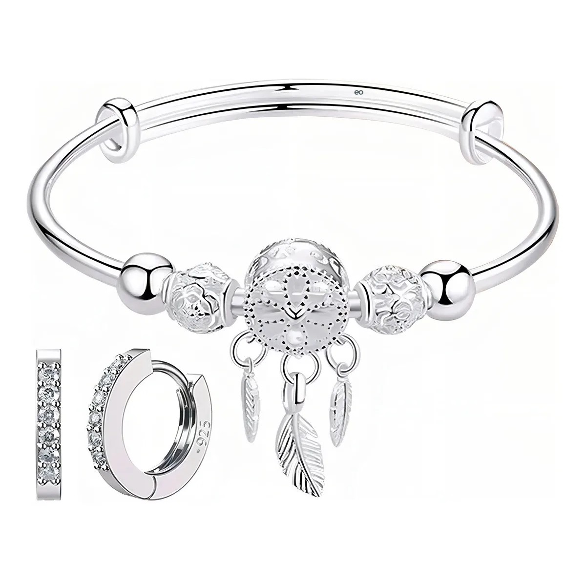 Pulsera Atrapasue&ntilde;os Conborla Dise&ntilde;o Plumas Di&aacute;metro 70 mm image number null