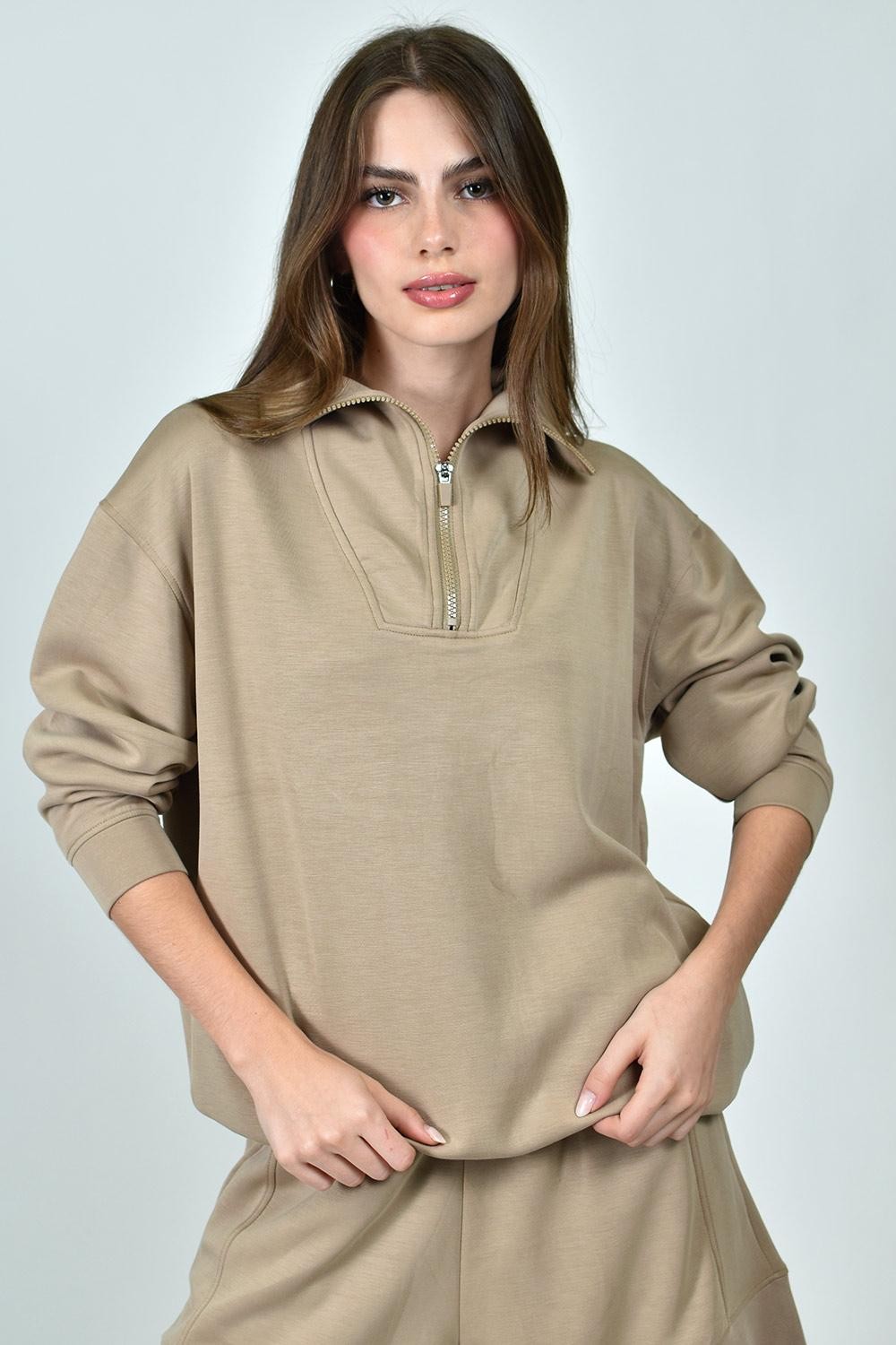 Conjunto sport sudadera y short Roman Fashion / Juvenil, 9011 (Cafe) image number null