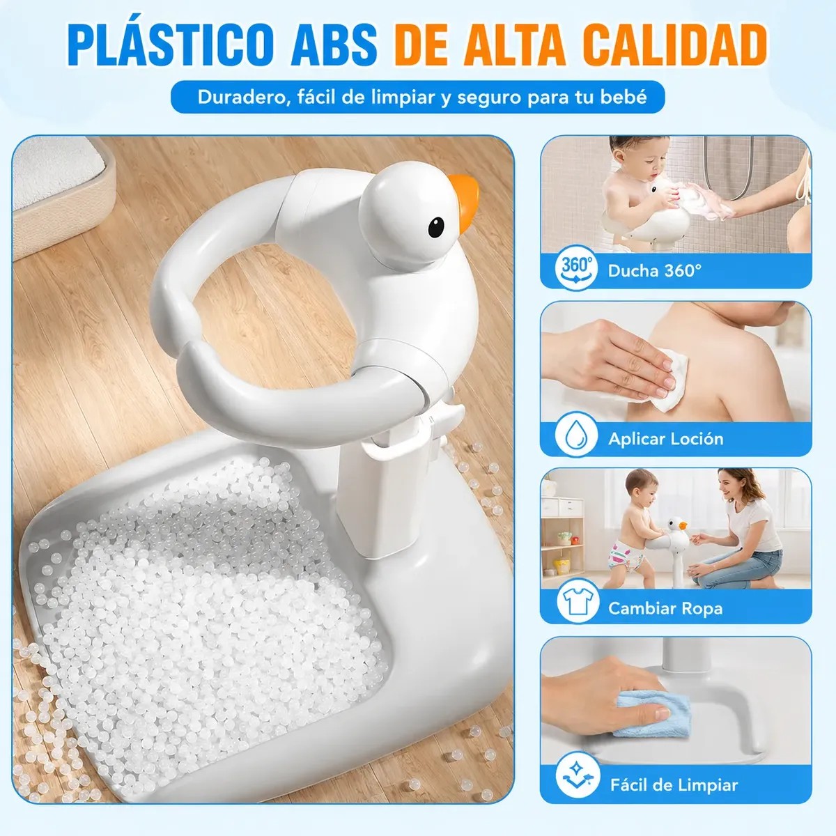 Soporte De Ba&ntilde;o Para Beb&eacute;, Soporte De Ducha Para Reci&eacute;n image number null