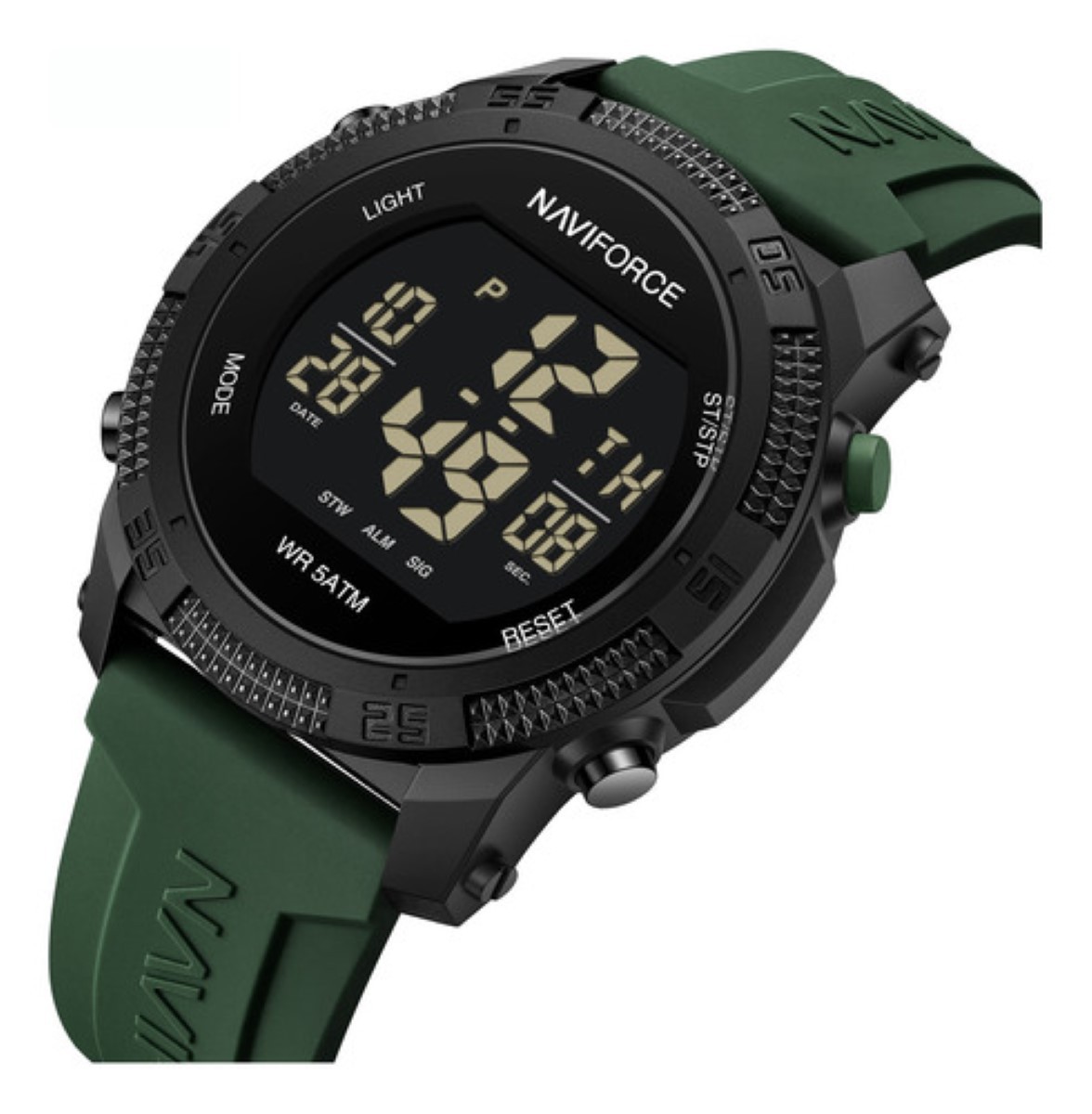 Relojes Deportivos Digitales Naviforce Para Hombre Y Mujer verde oscuro image number null