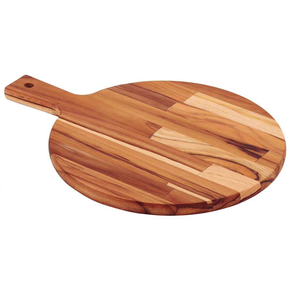 Tabla Corte Pizza Queso Redonda Tramontina FSC Teca 40x28 cm image number null