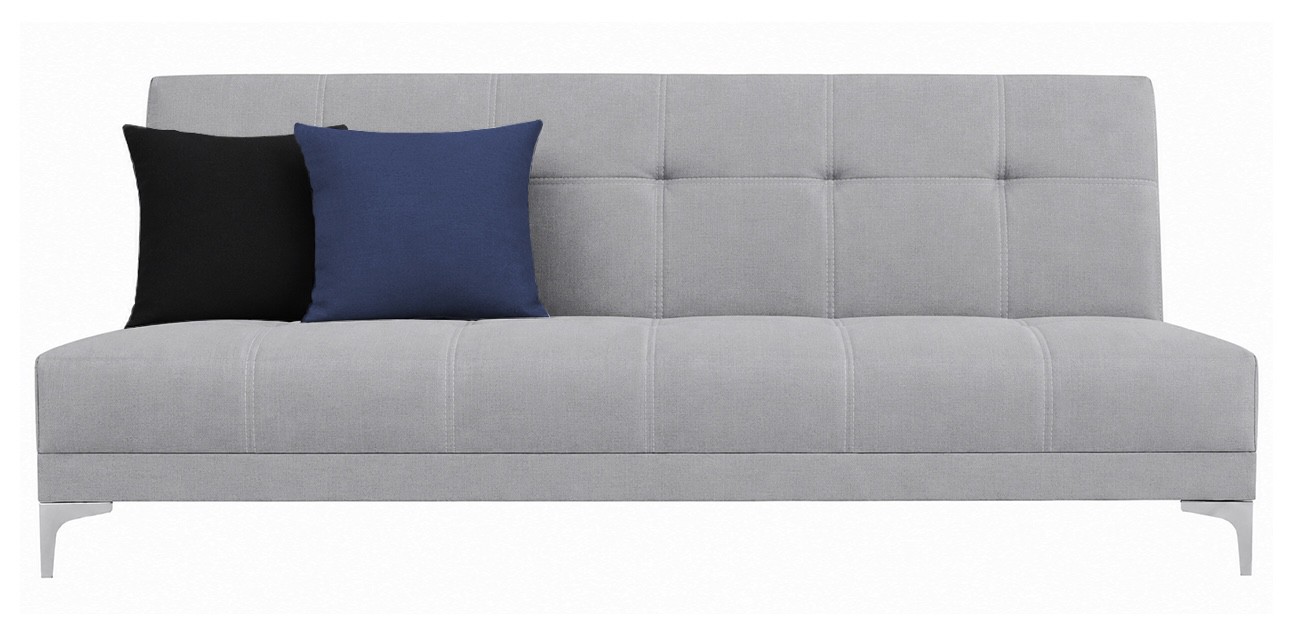 Sofa Cama El Bazar Store Karla color Gris Plata Futon 3 posiciones Matrimonial image number null