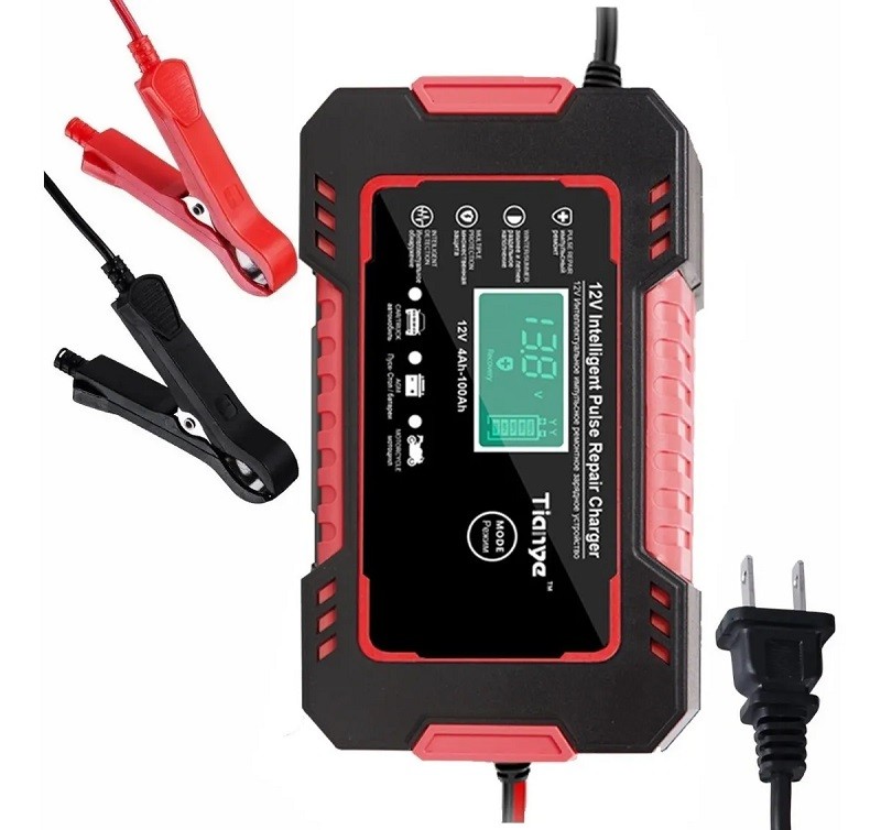 "Cargador De Bater&iacute;a Port&aacute;til Para Coche/motocicleta 12v " image number null
