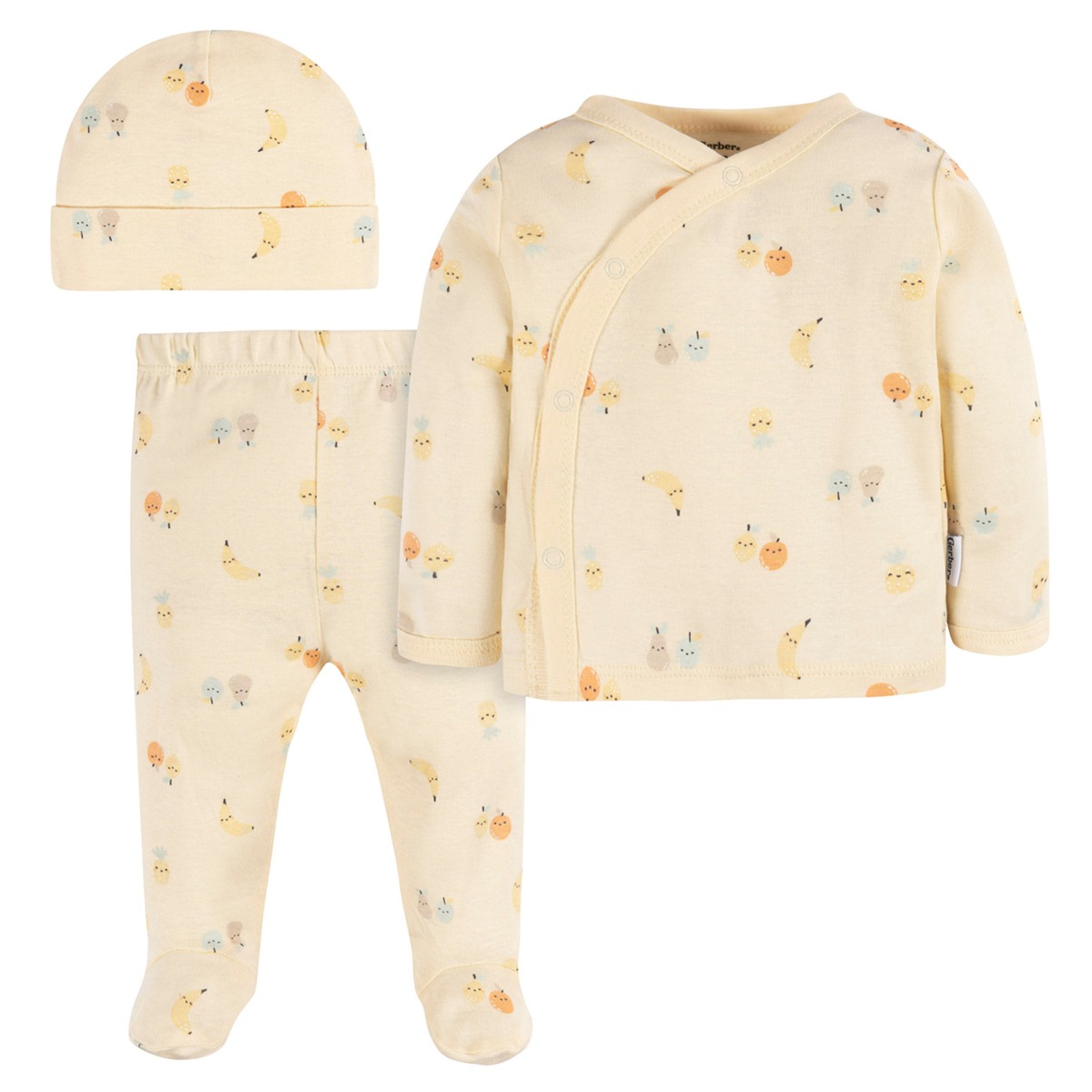 Conjunto Gerber Essentials beb&eacute; 3 pzs algod&oacute;n blanco c&oacute;modo image number null