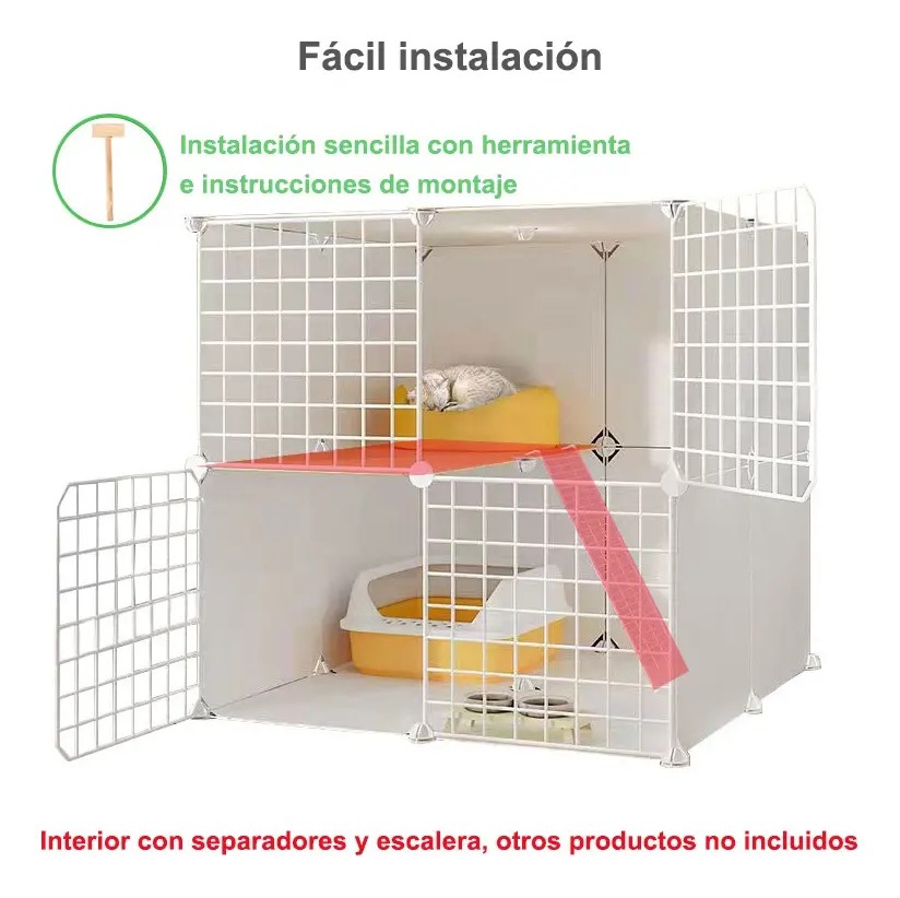 Jaulas Y Casas Combinada Grande Para Gatos De Interior image number null