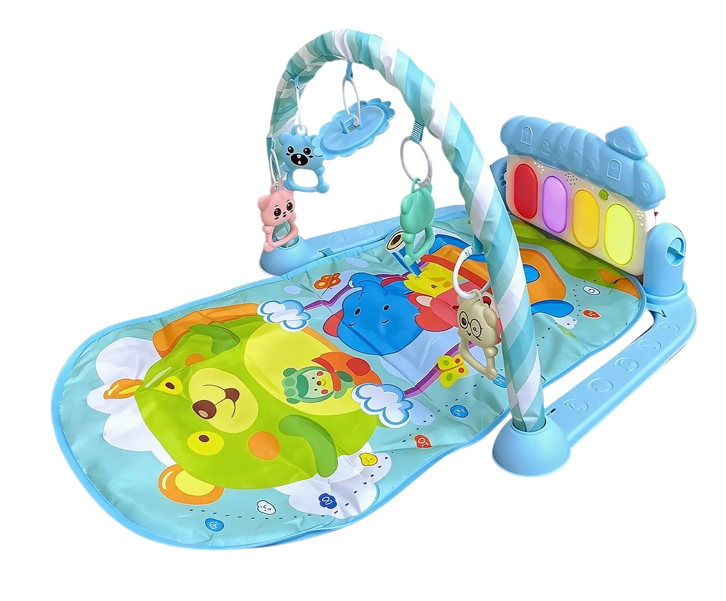 Gimnasio Piano Musical Tapete De Juegos Para Beb&eacute;s Azul image number null