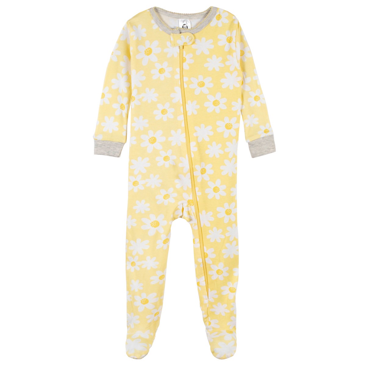 Mameluco Gerber Pack 2 Algod&oacute;n Con Pies Ropa Dormir Beb&eacute; image number null