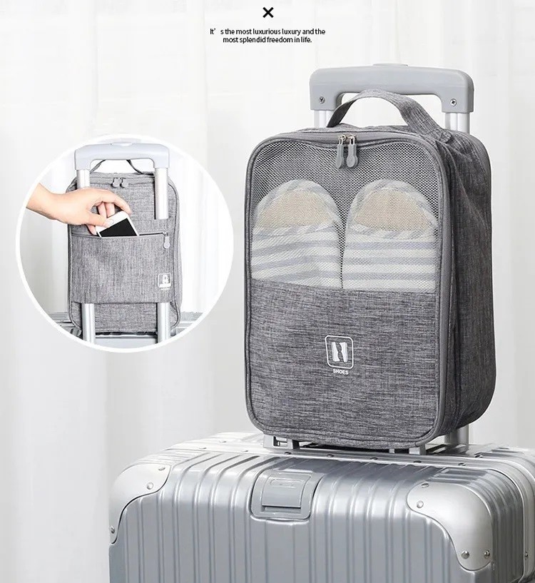 Bolsa Impermeable Para Almacenar Zapatos De Varias Capas Gris image number null