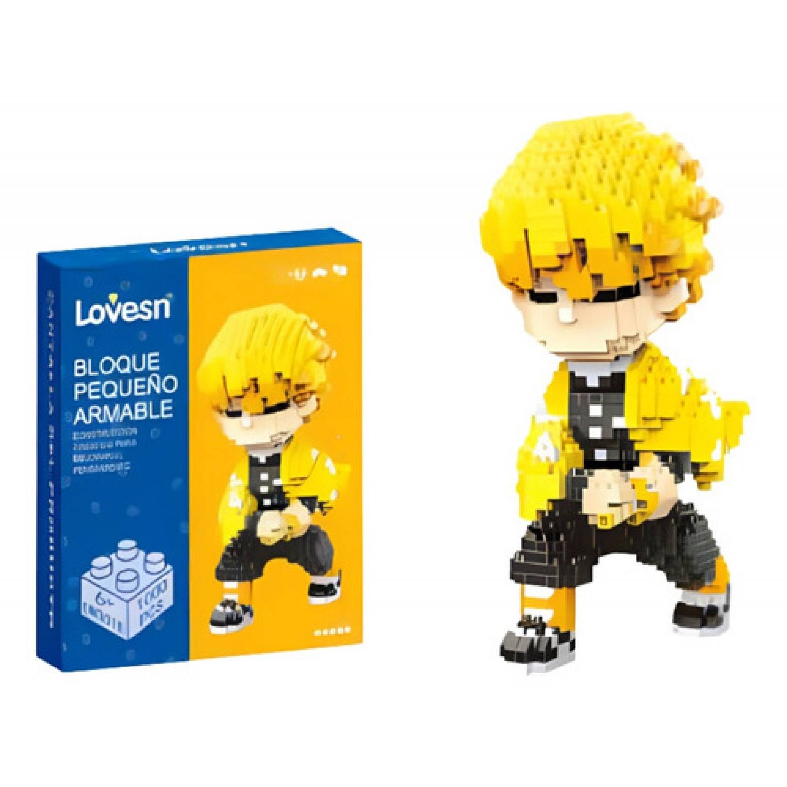 Figura Demon Slayer Kimetsu No Yaiba Figura De Bloques Armables 3d Cosplay Mini Building para ni&ntilde;os image number null