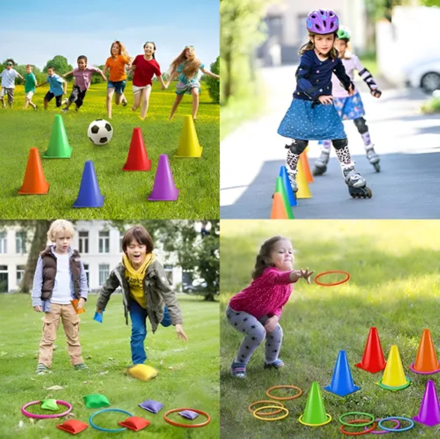 Juego De Punter&iacute;a 3 En 1 Con Anillos De Pl&aacute;stico Para Ni&ntilde;os image number null