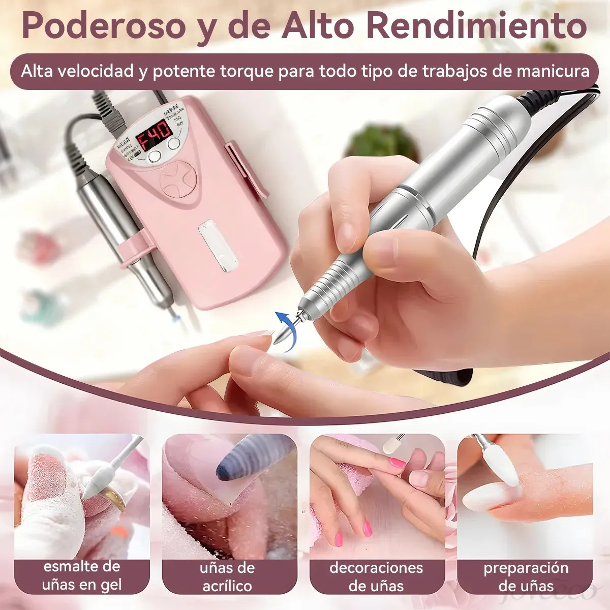 Drill Para Unas Professional Usb Recarga image number null