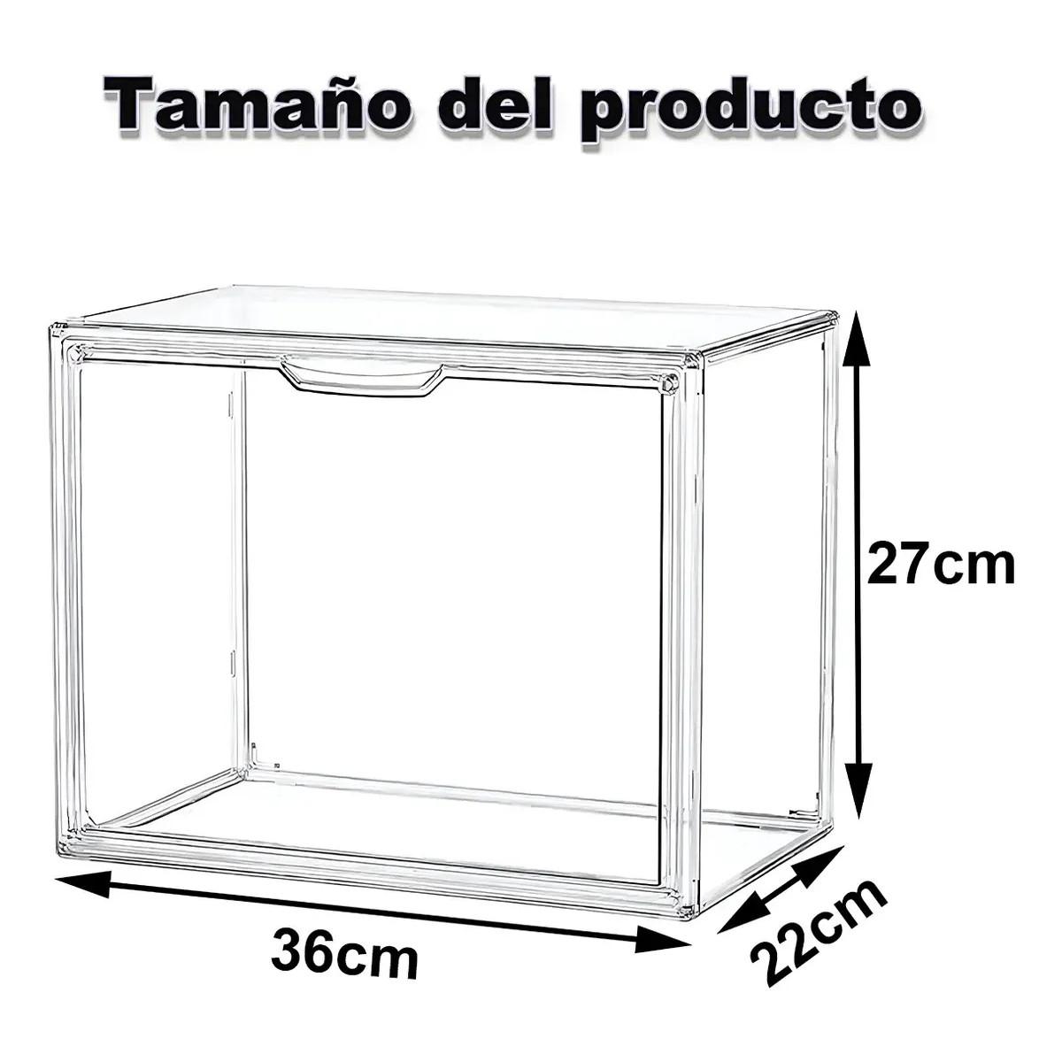 Caja Exhibici&oacute;n de Acr&iacute;lico Organizador Colecciones Trasparentte image number null