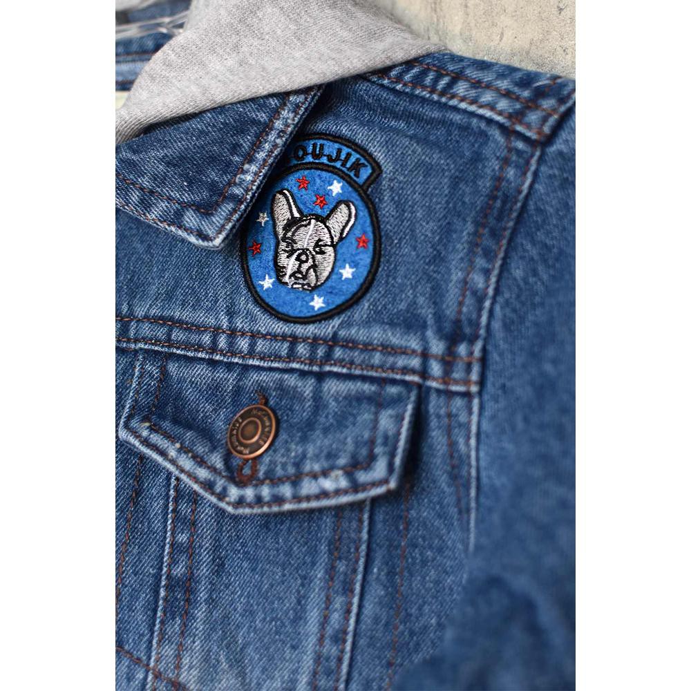 Chamarra denim con capucha desmontable /Kids 31701 (Azul dark) image number null