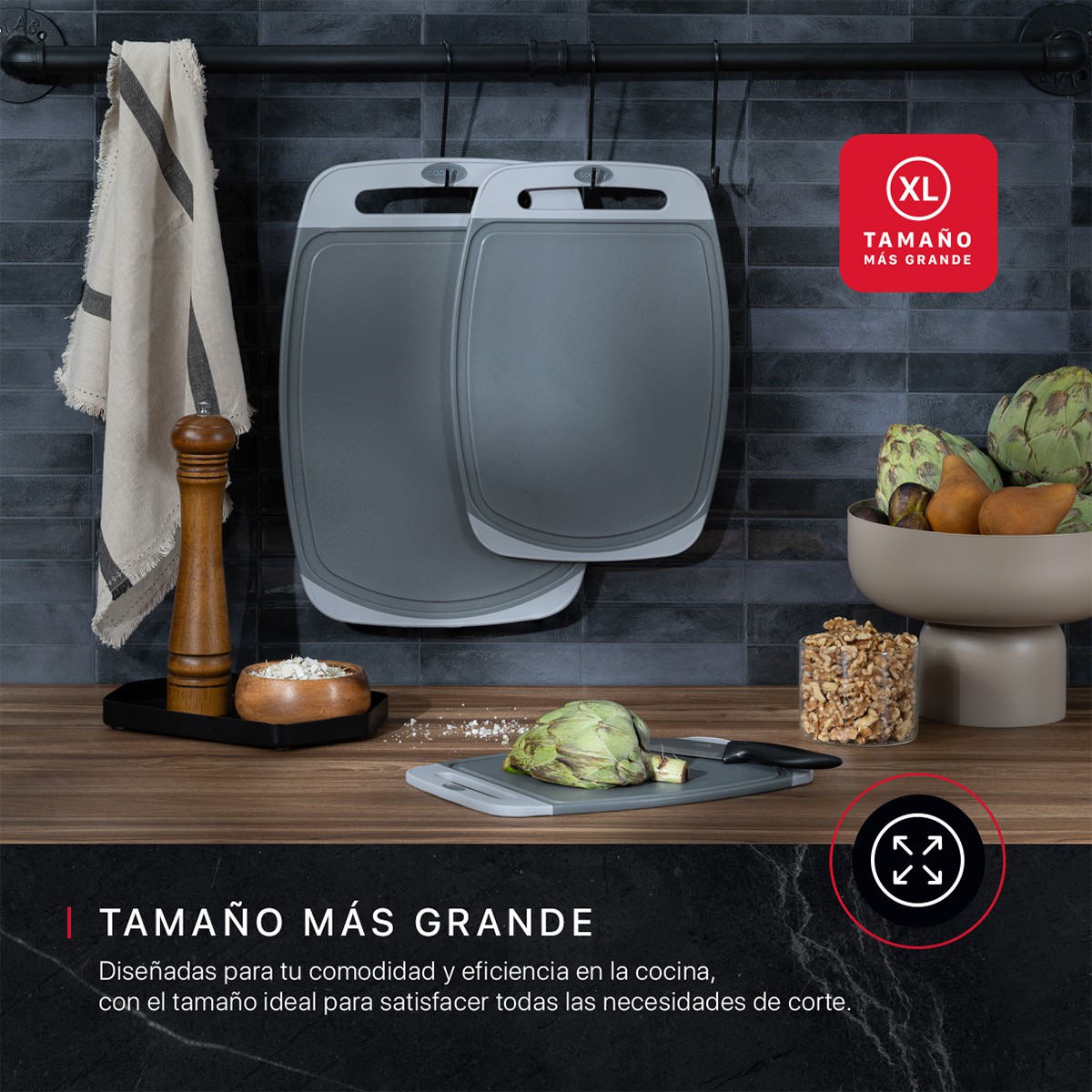 Set 3 Tablas de Cocina Para Picar Cortar Cookify. image number null