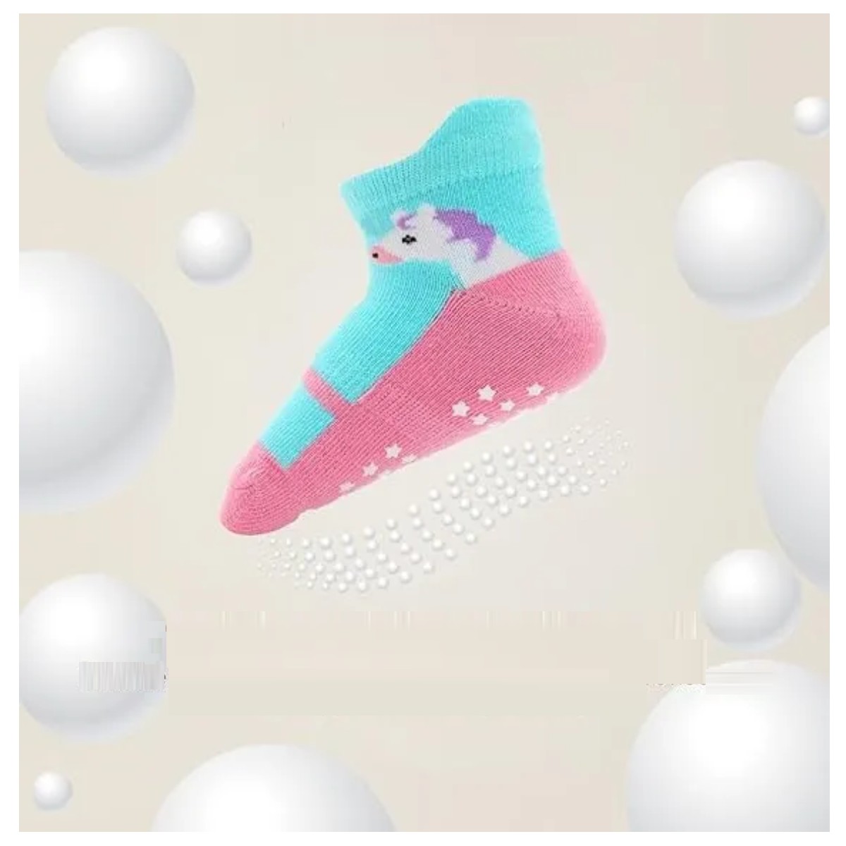 12 Pares Calcetines Bebe Lindo Y Calcetas Antiderrapantes Rosa-Mezcla image number null