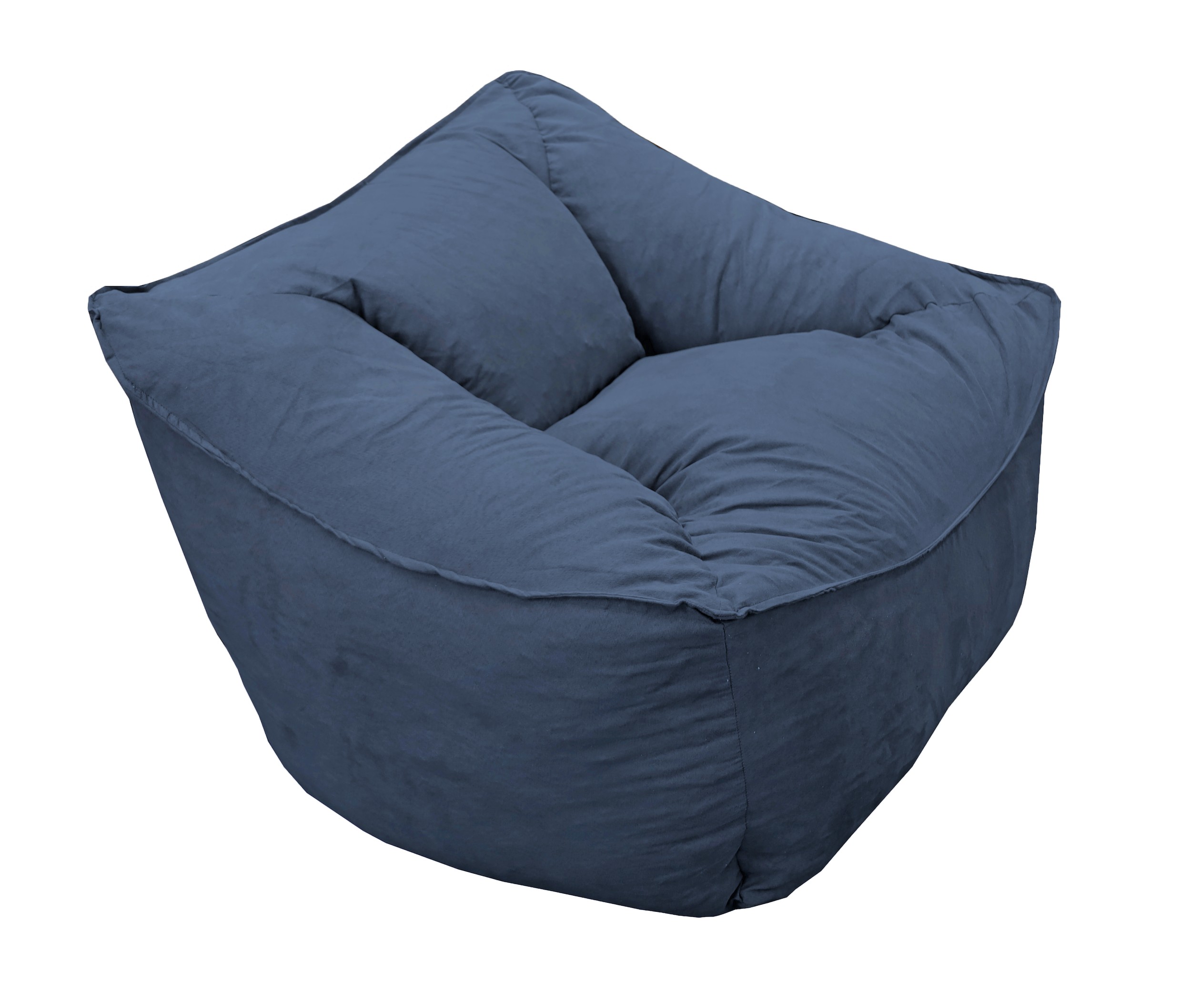Sillon Puff El Bazar Store Azul Marino, Sillon Ocasional. image number null