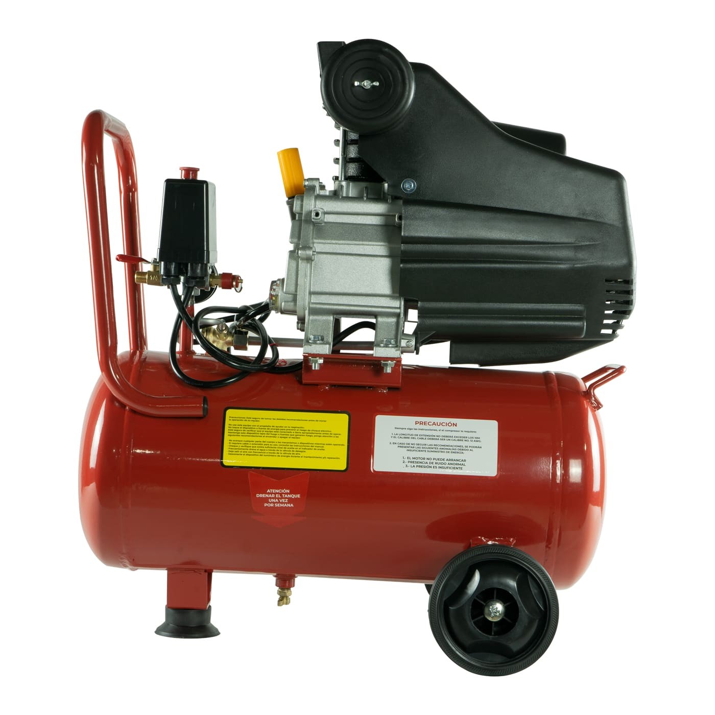 COMPRESOR DE AIRE ELECTRICO SWEDISH HUSKY POWER 25 LITROS 2.5 HP C/MANGUERA Y PISTOLA - HKC25MP image number null