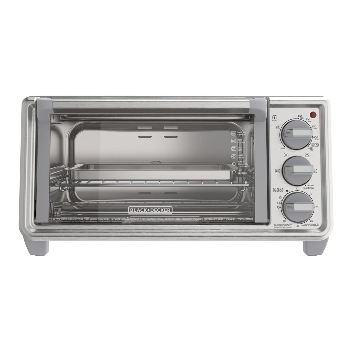 Horno Tostador 10 Lts 4 Rebanadas Silver Black & Decker TO41301SDLA image number null