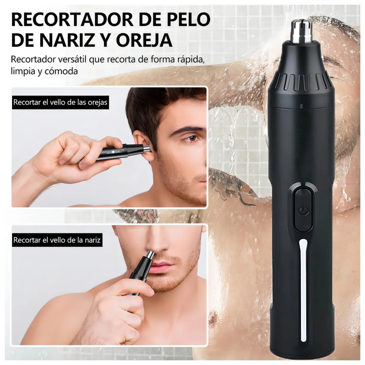 Rasuradora recargable 4 En 1 Color Negro image number null