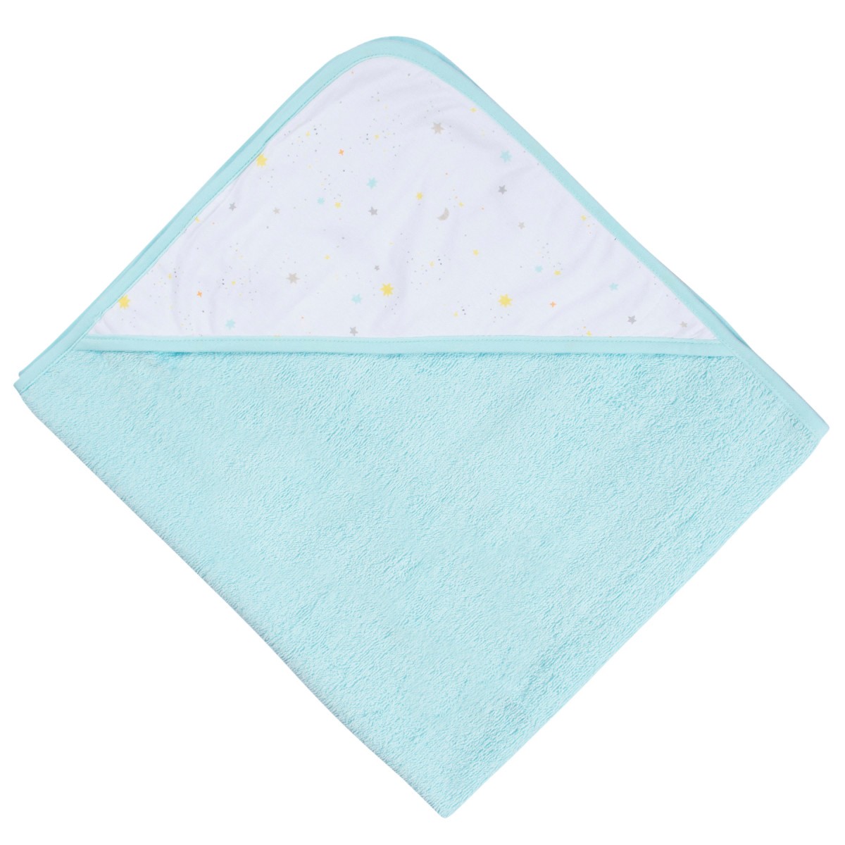 Set 2 toallas Gerber beb&eacute; capucha algod&oacute;n azul 66&times;76 cm image number null