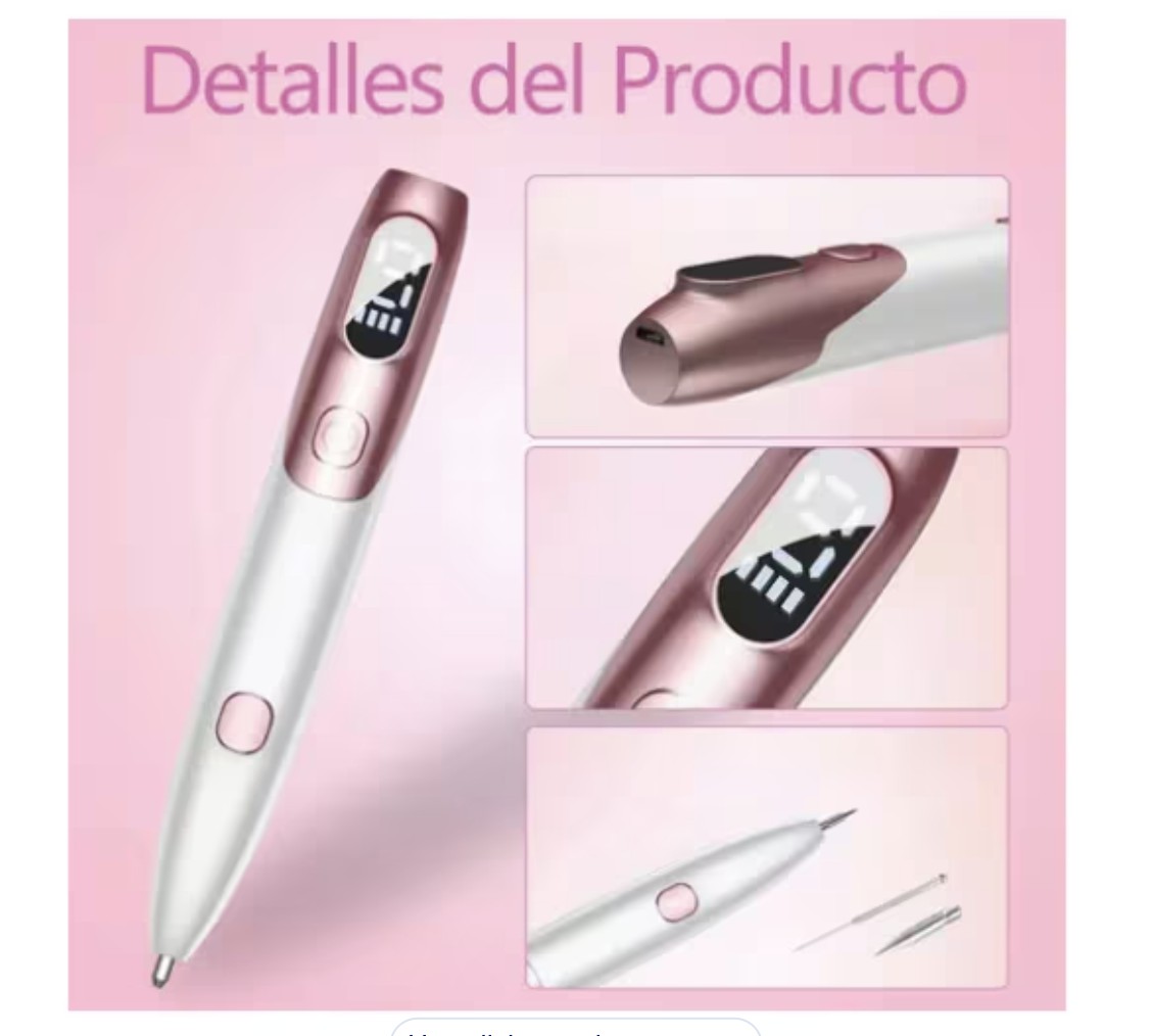 Pluma Cauterizador De Quita Verrugas Pecas Lunares Tatuaje Modelo Blanco image number null
