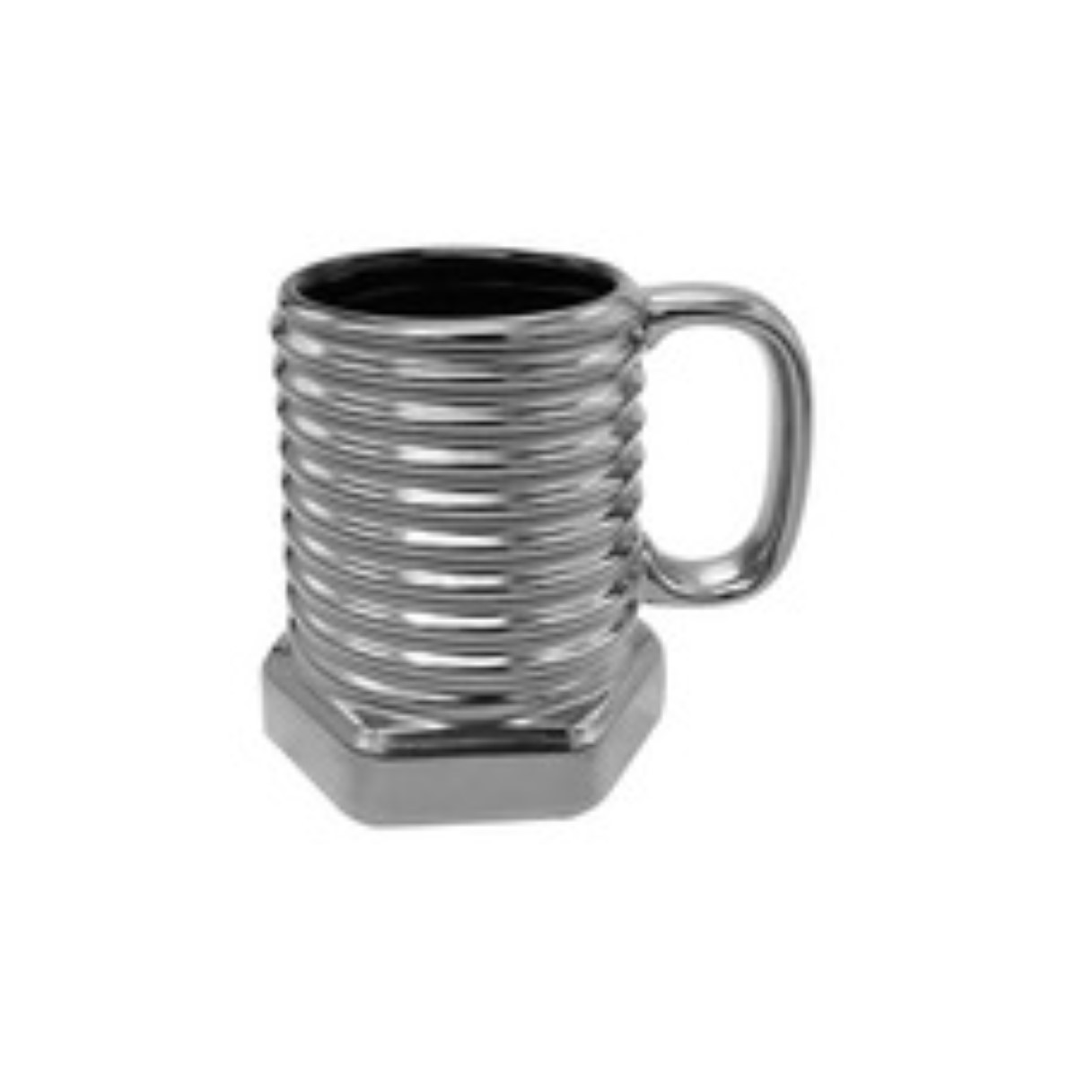 Taza De Ceramica Con Dise&ntilde;o De Tornillo, Color Plata image number null