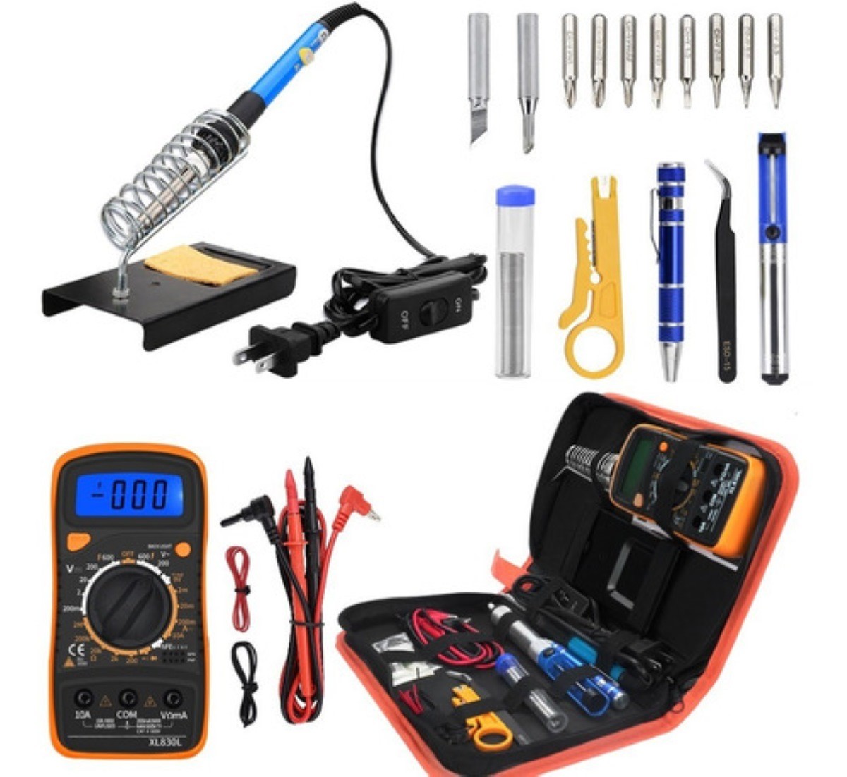 Soldador Portatil Kit Soldadura 60w ,temperatura Ajustable image number null
