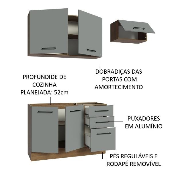 Cocina Integral Completa Modular Madesa Agata 180cm MG 09 image number null