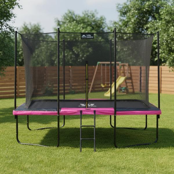 Trampolin Rectangular 10x7ft Brincolin Malla Seguridad Little Monkey image number null