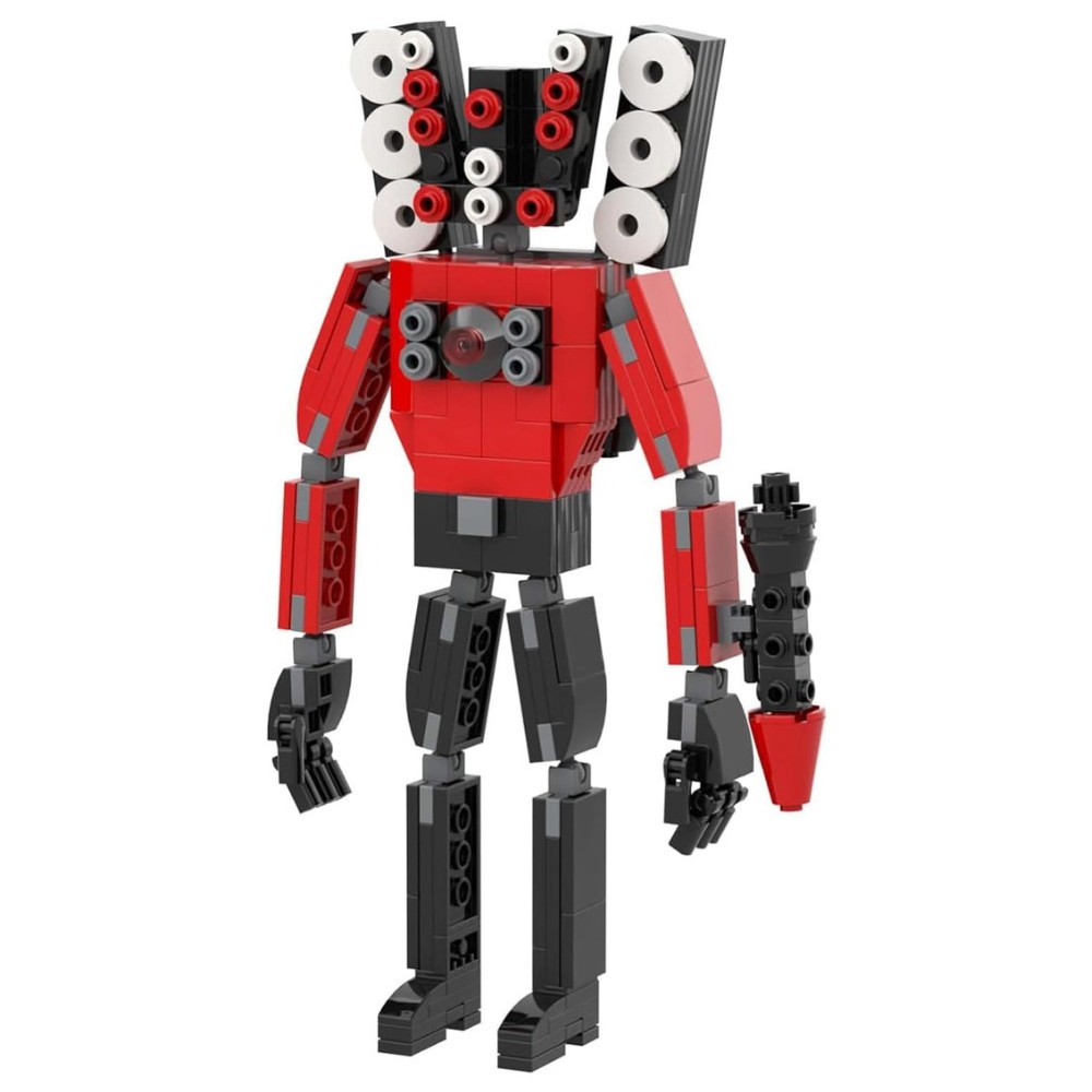 Figura Skibidi Toilet Speaker man Mini Bloques Armables . image number null